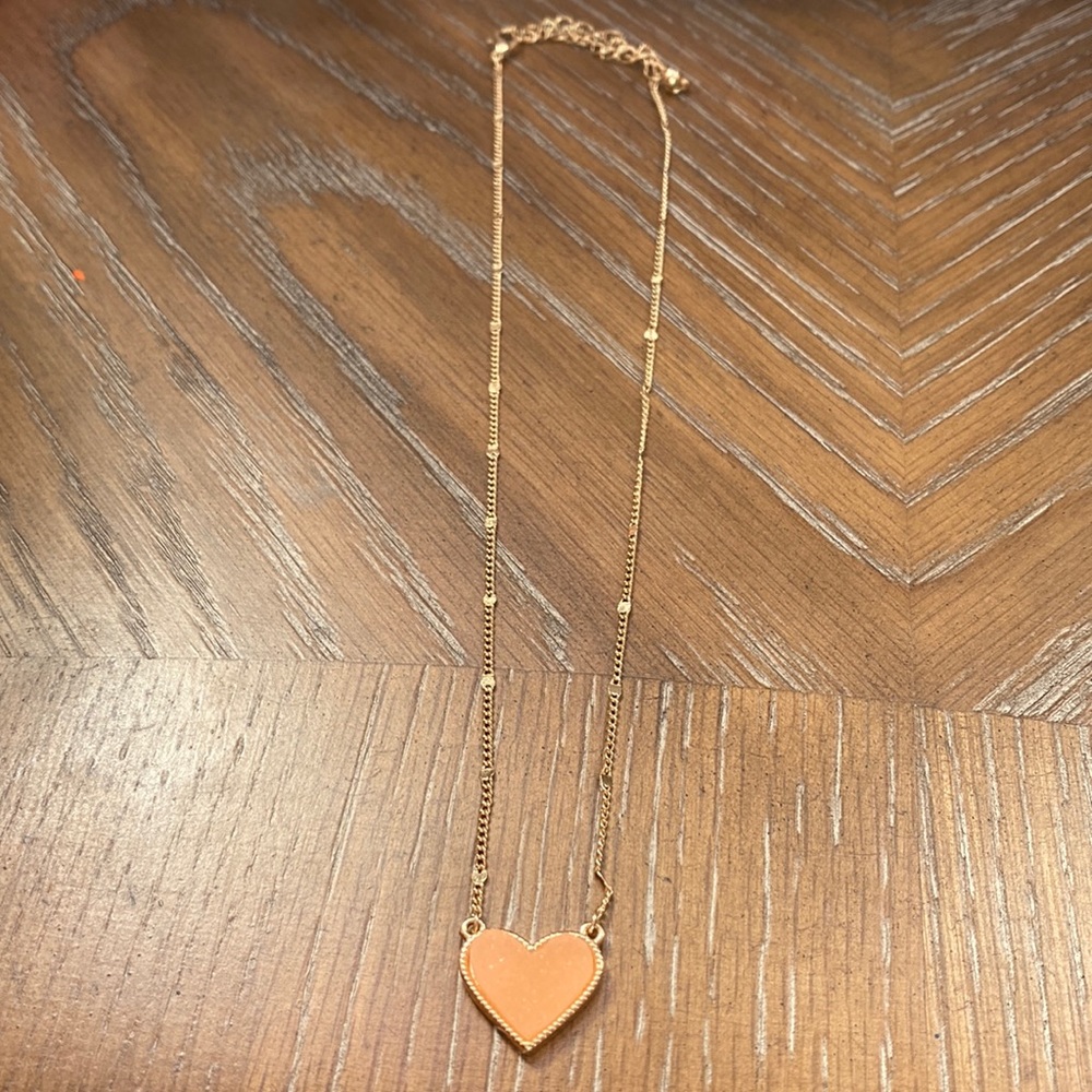 Pink Heart Neclace